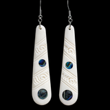 Etched Drop Earrings