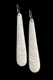Etched drop earrings