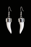 Silver Capped Mako Earrings #4