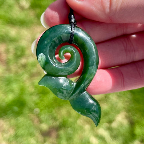 Pounamu Whale Tail