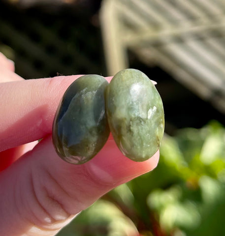 Pounamu stud earrings