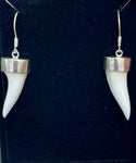 Silver Capped Mako Earrings #4