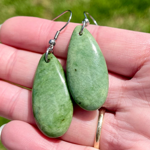 Pounamu Drop Earrings