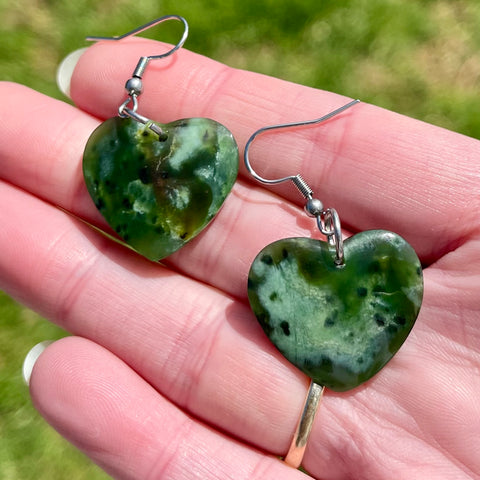 Pounamu Earrings Heart
