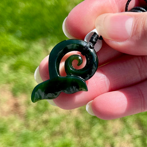 Pounamu Whale Tail