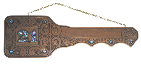 21st Key with Maori design