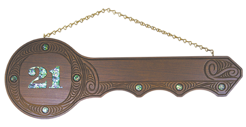 21st Key with Maori design