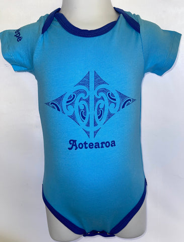 Aotearoa bodysuit blue