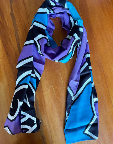 Awa Scarf Blue/Purple
